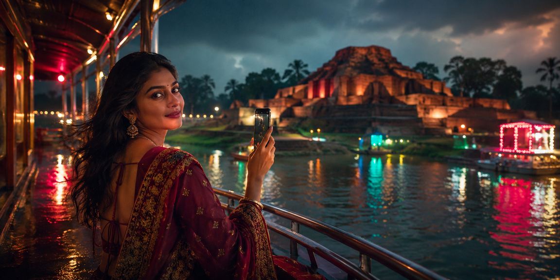 বাংলাদেশে নিয়ন আলোয় মোবাইল পেমেন্টের মাধ্যমে বেটিং ব্যালেন্স জমা দিচ্ছেন একজন ব্যবহারকারী